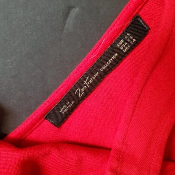 Zara Trafaluc Red Peplum Dress - Picture 2 of 8